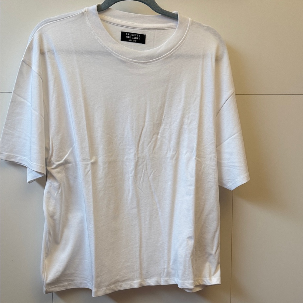 Brunette The Label White Tee
